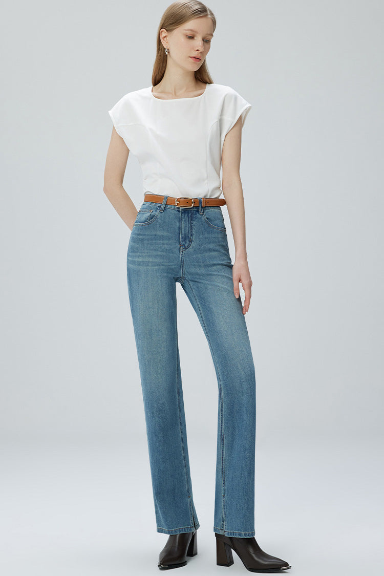 Jeans Slim de pierna ancha French Fry