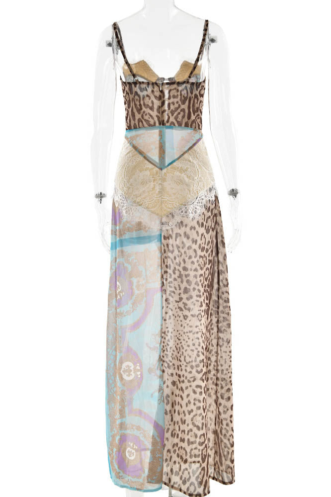 Costume da bagno due pezzi arricciato stampato Martha