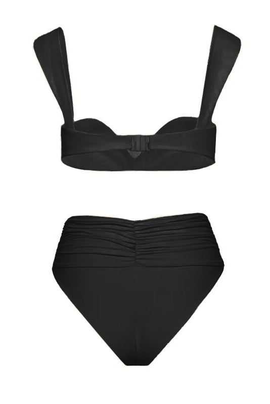 Set de bikini cu volane impodobit