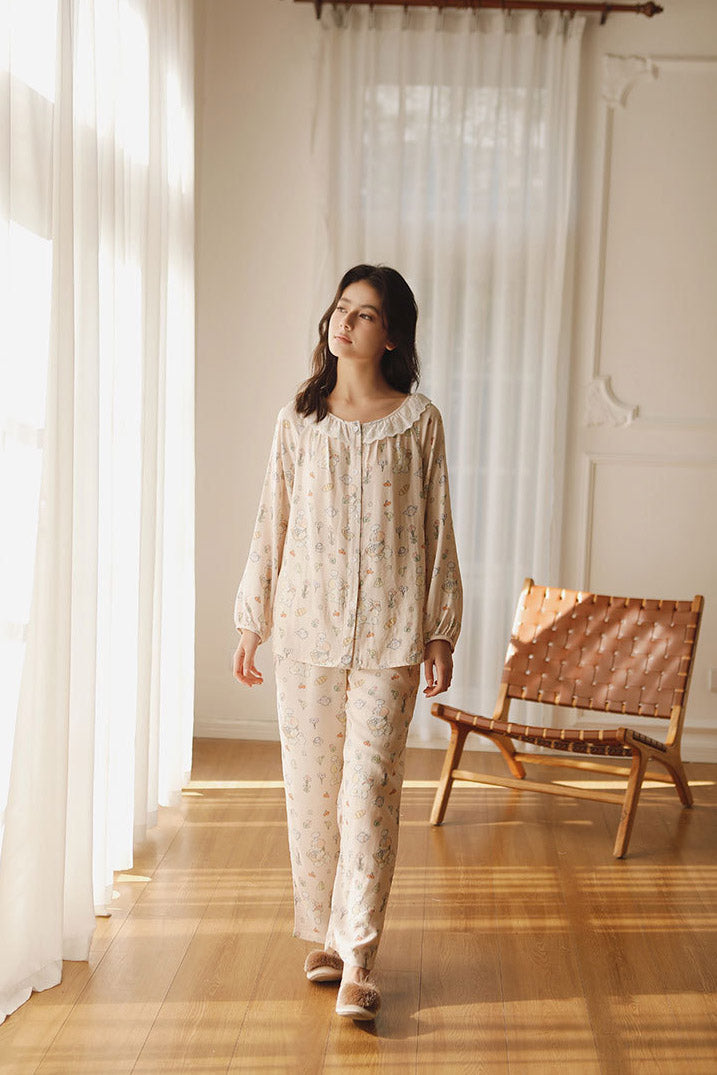 Bamboo Cotton Printed Sleepwear Set