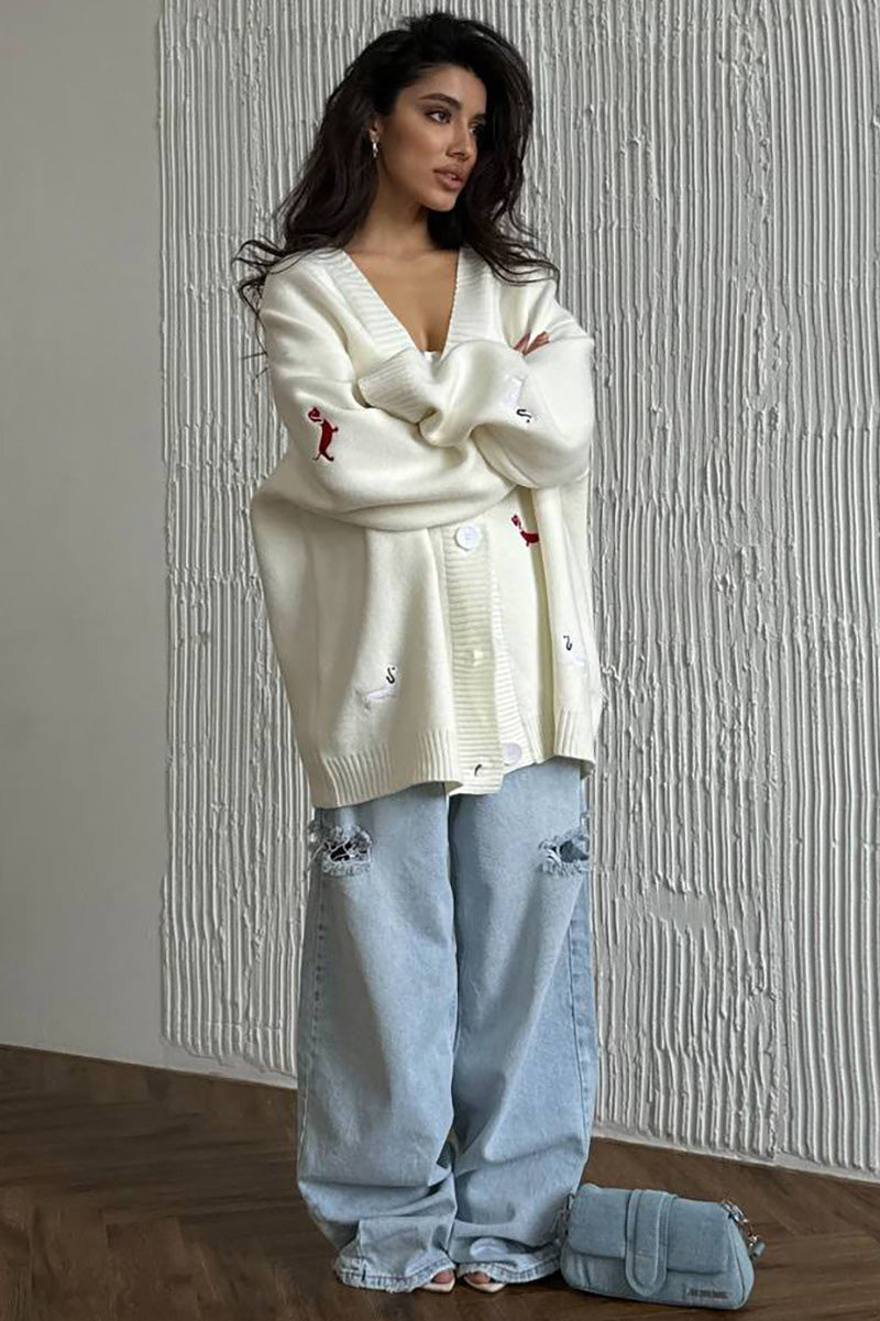 Vestido longo flare com acabamento em renda bordada Joa