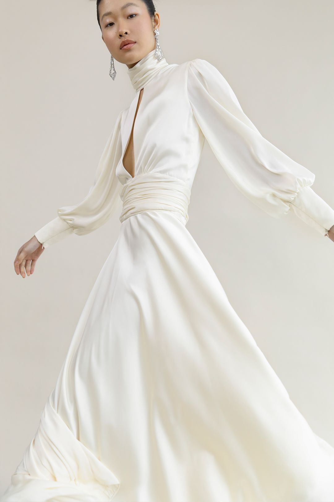 Galaxy White Evening Gown