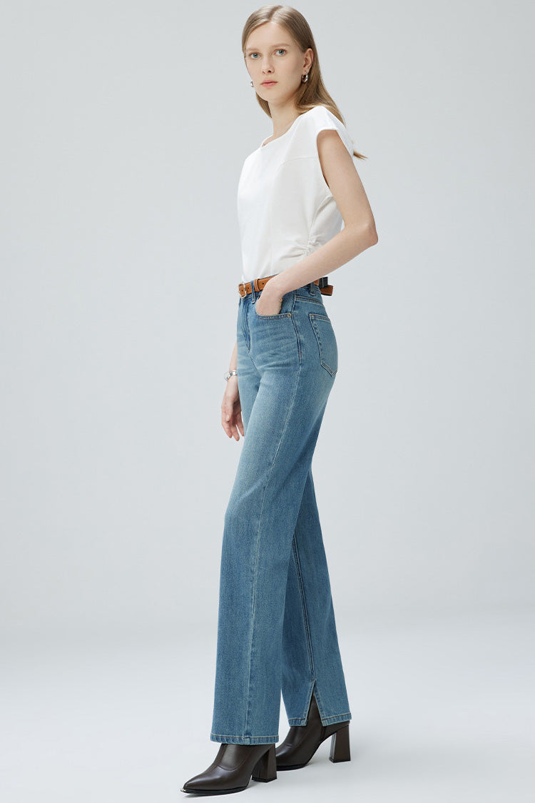 Jeans Slim de pierna ancha French Fry