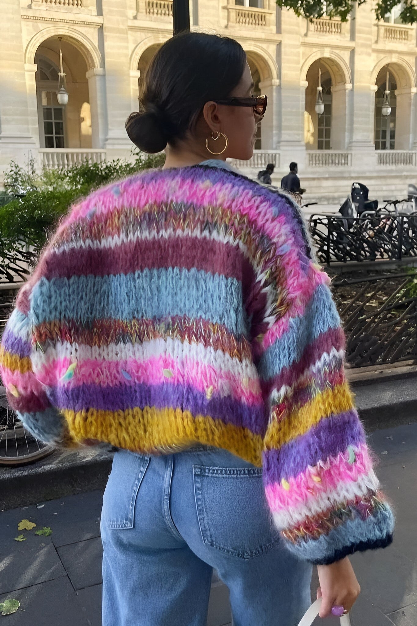 Oversized and Colourful Cardigan