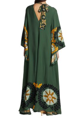 Magnifico Printed Maxi Dress-Green