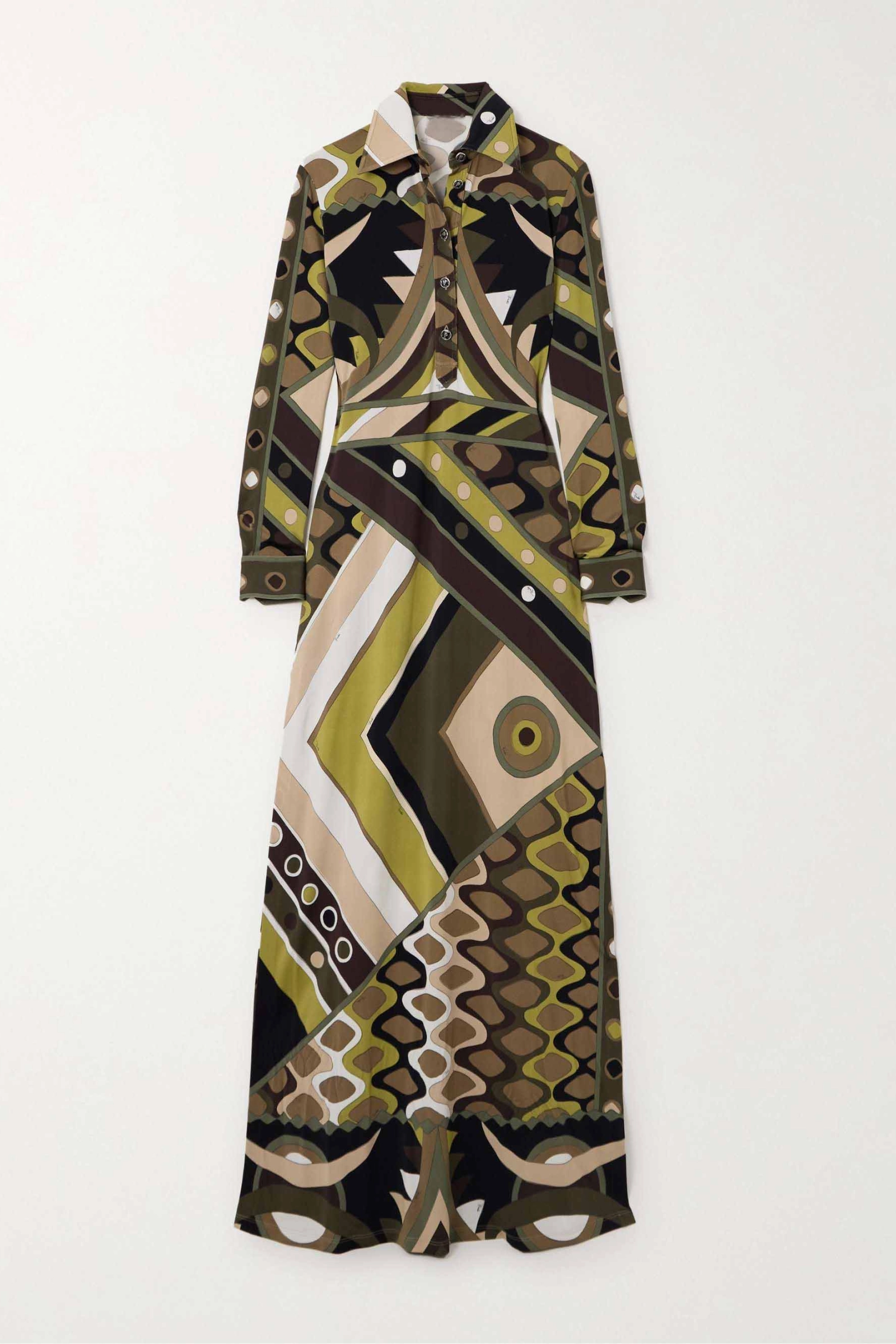 Retro Abstract Print Jurk Voor Vrouwen