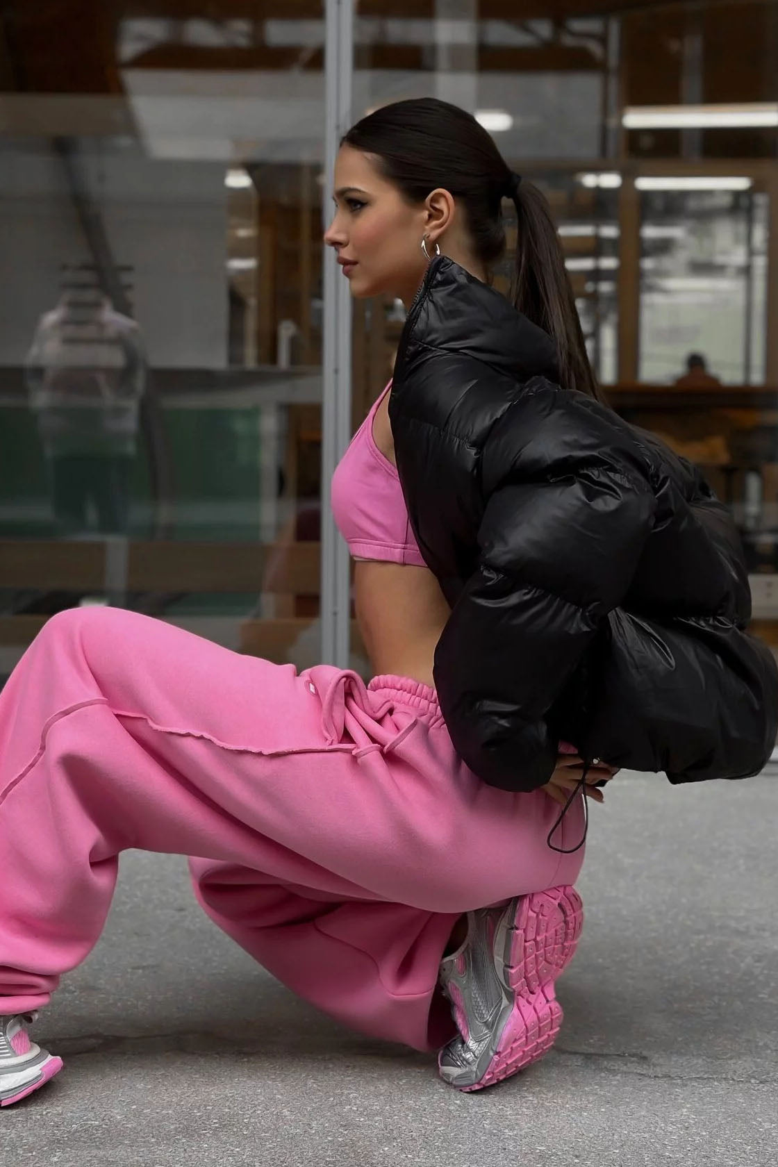 Joa Geborduurde Kanten Afgewerkte Flare Maxi Jurk