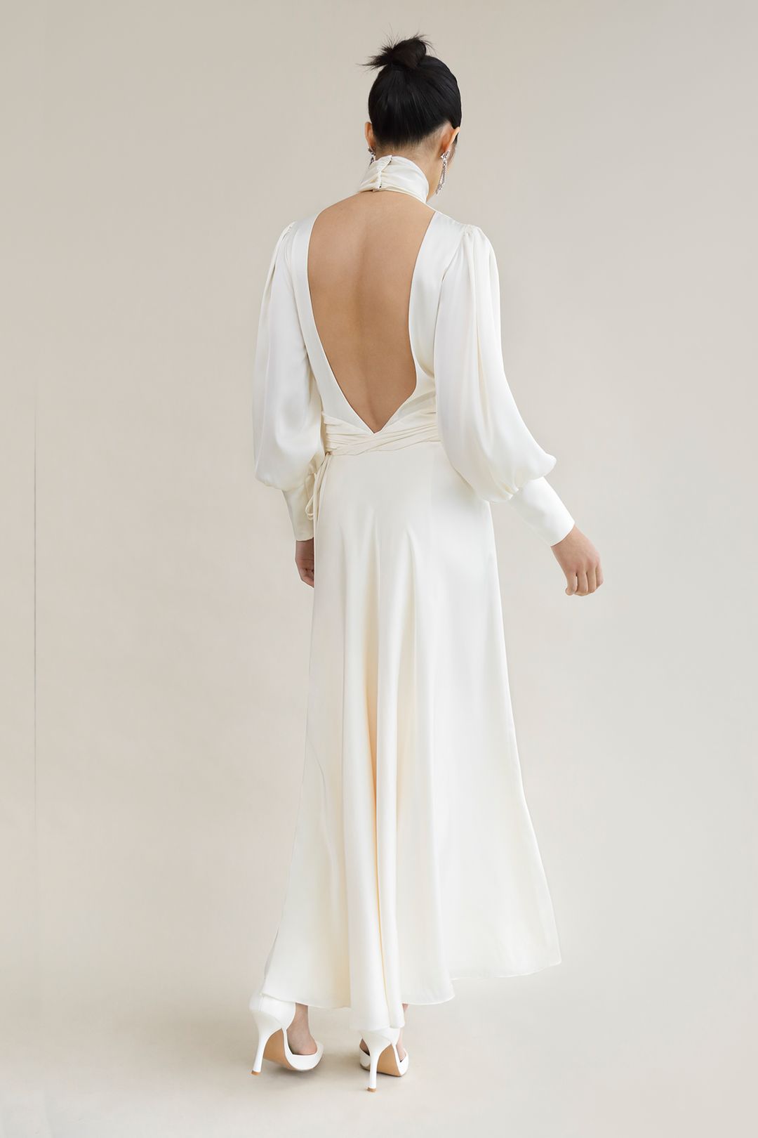 Galaxy White Evening Gown