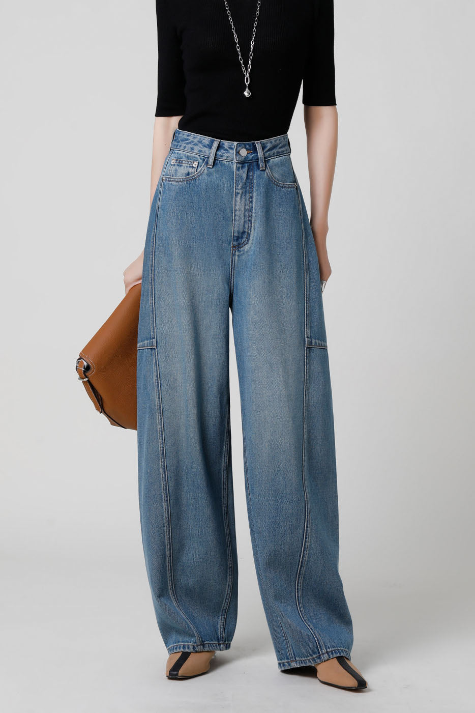 Jeans Slim de pierna ancha French Fry