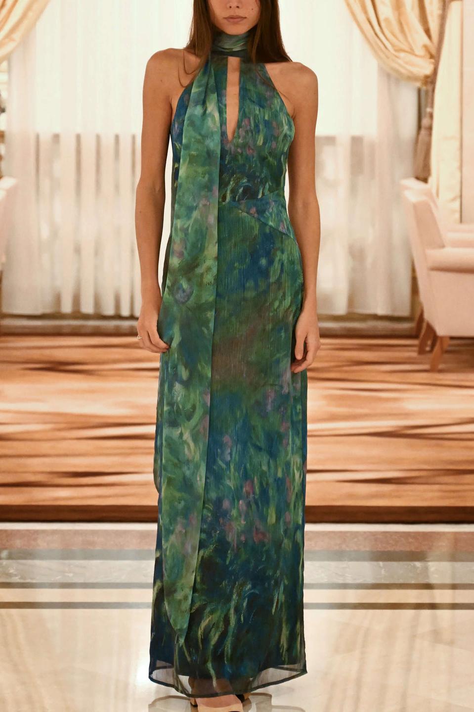 Monet maxi Dress - Irises