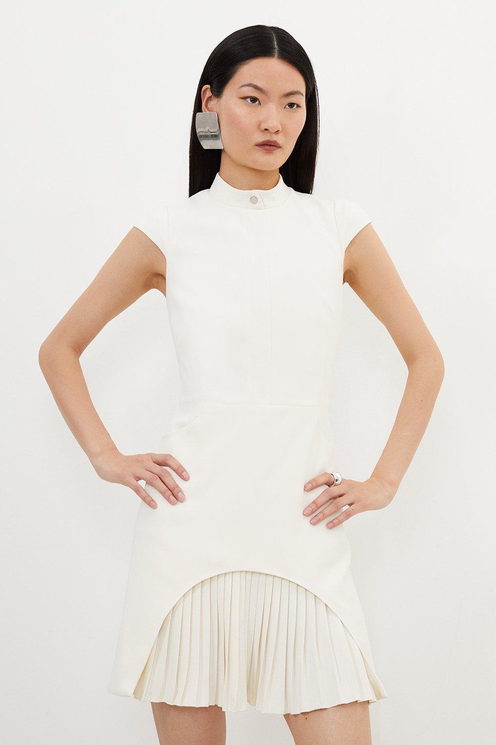 Yanke White Mini Dress