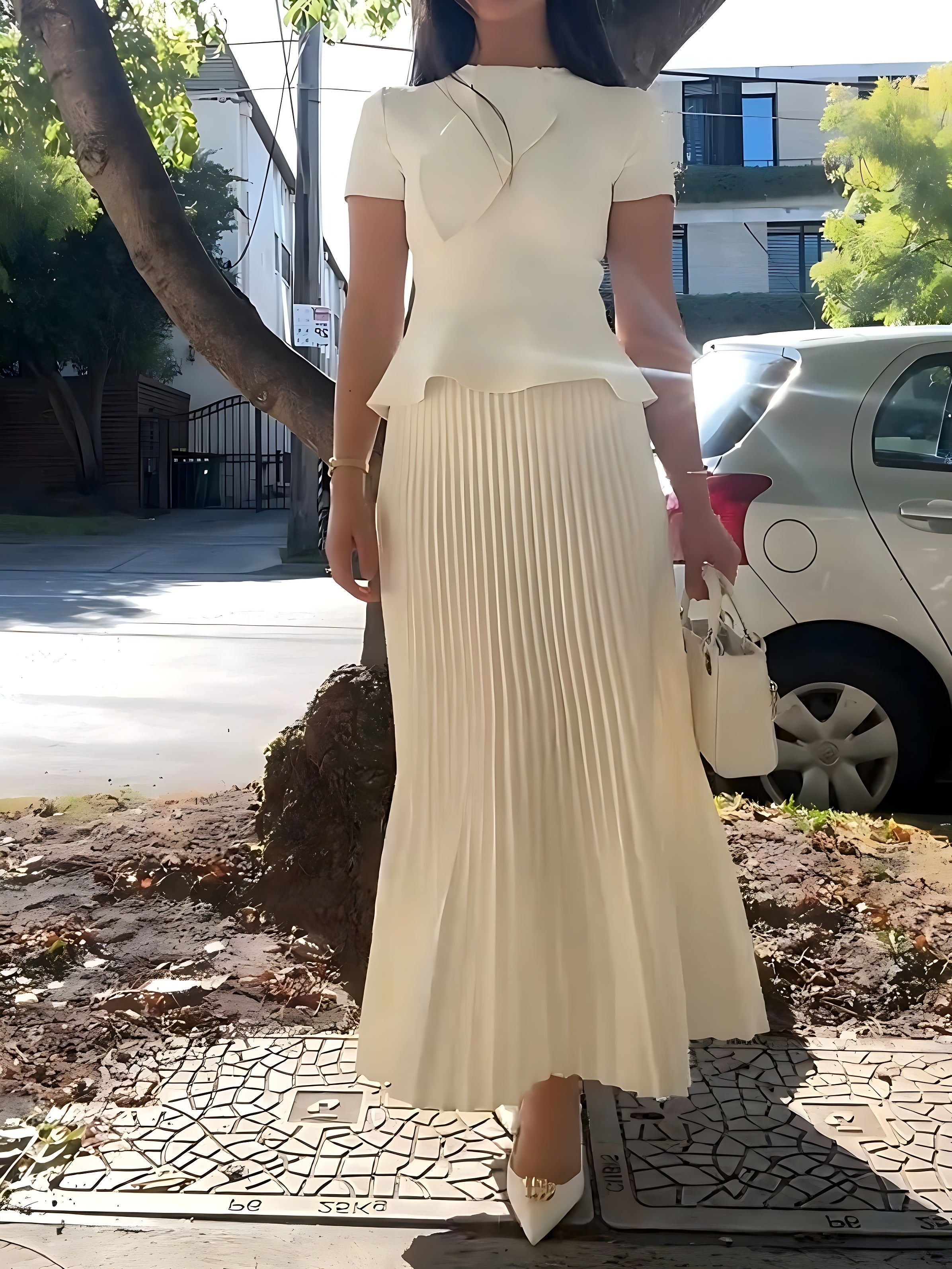 Pull pour femme avec coupe profilée en lait