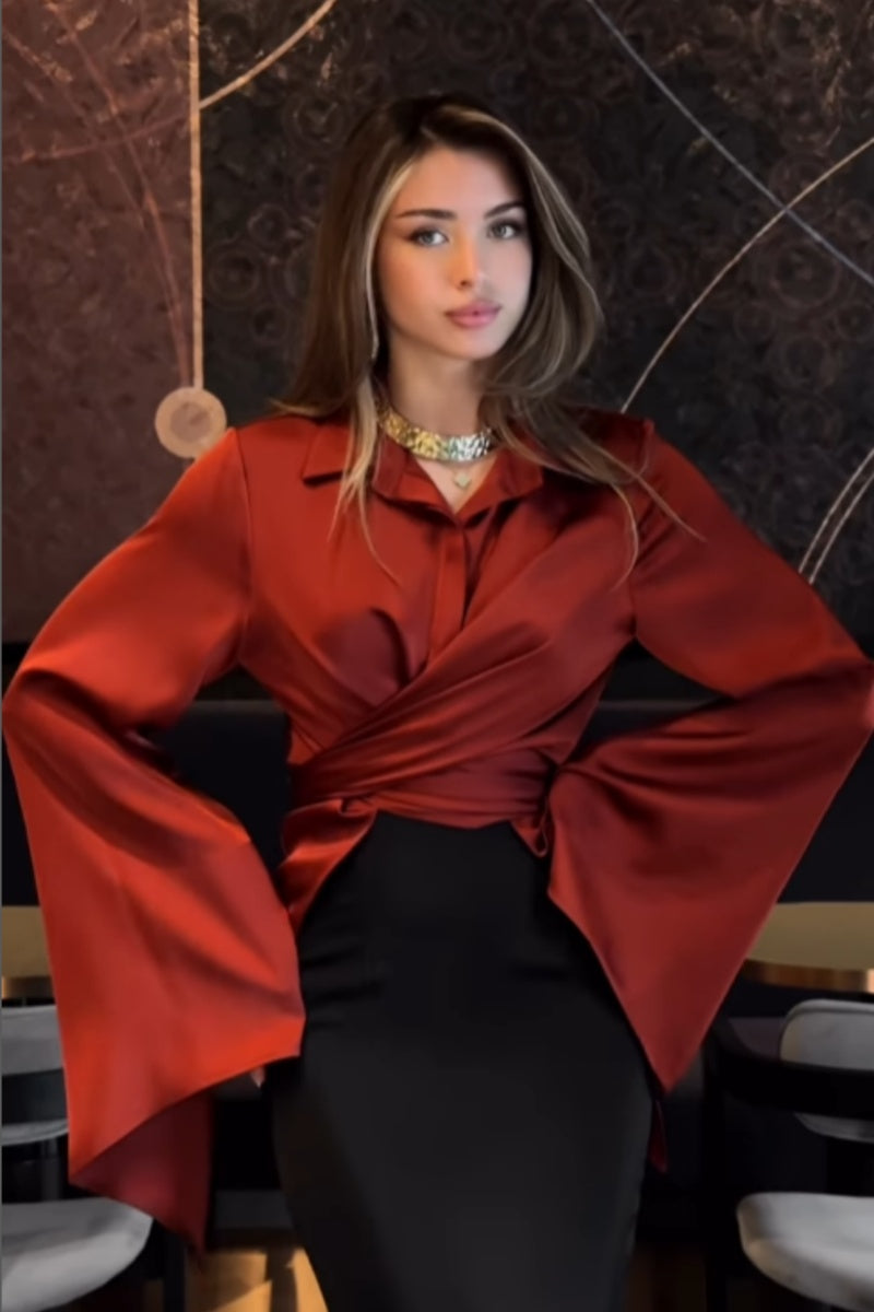 Elegant Fishtail Skirt Set
