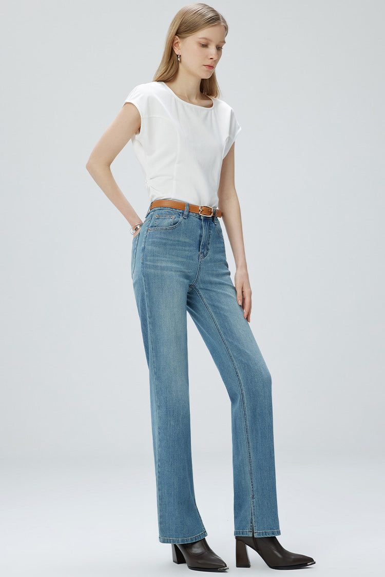 Jeans Slim de pierna ancha French Fry