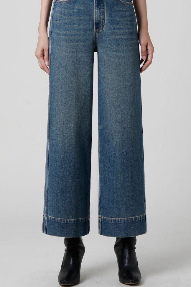 Franséisch Fritten Wide-Been Slim Jeans