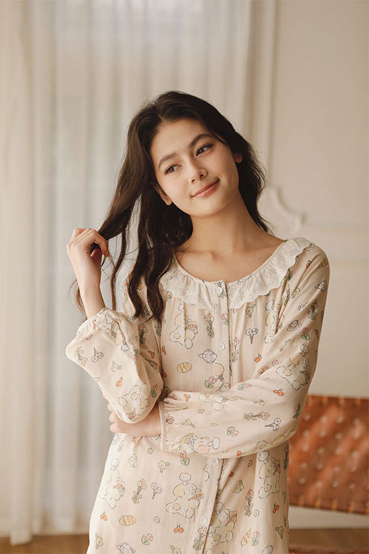 Bamboo Cotton Printed Sleepwear Set