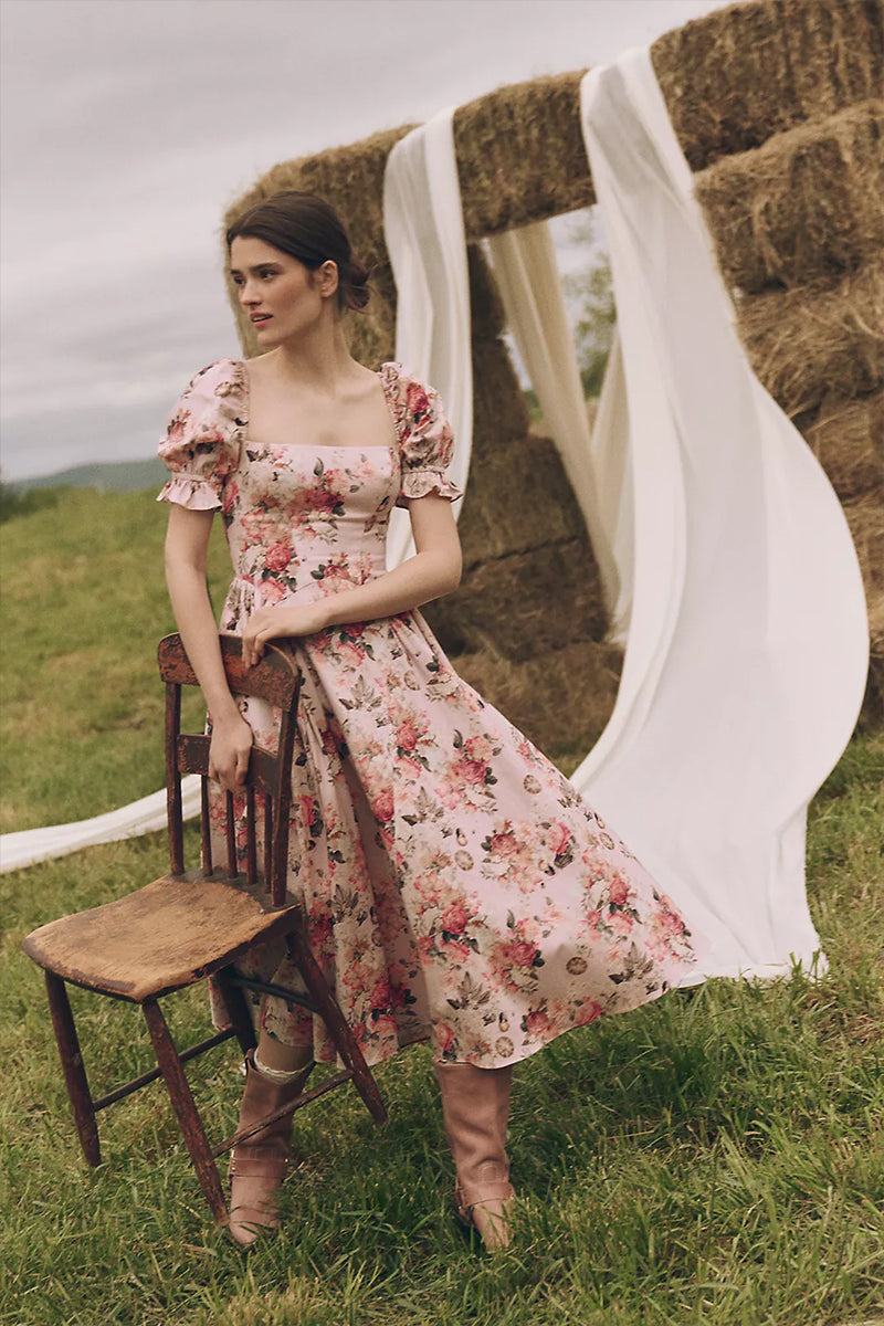COYSEIO DRAPING DRESS コイセイオ　ワンピース Quill Draped Cape Sleeve Gown | Tadashi Shoji