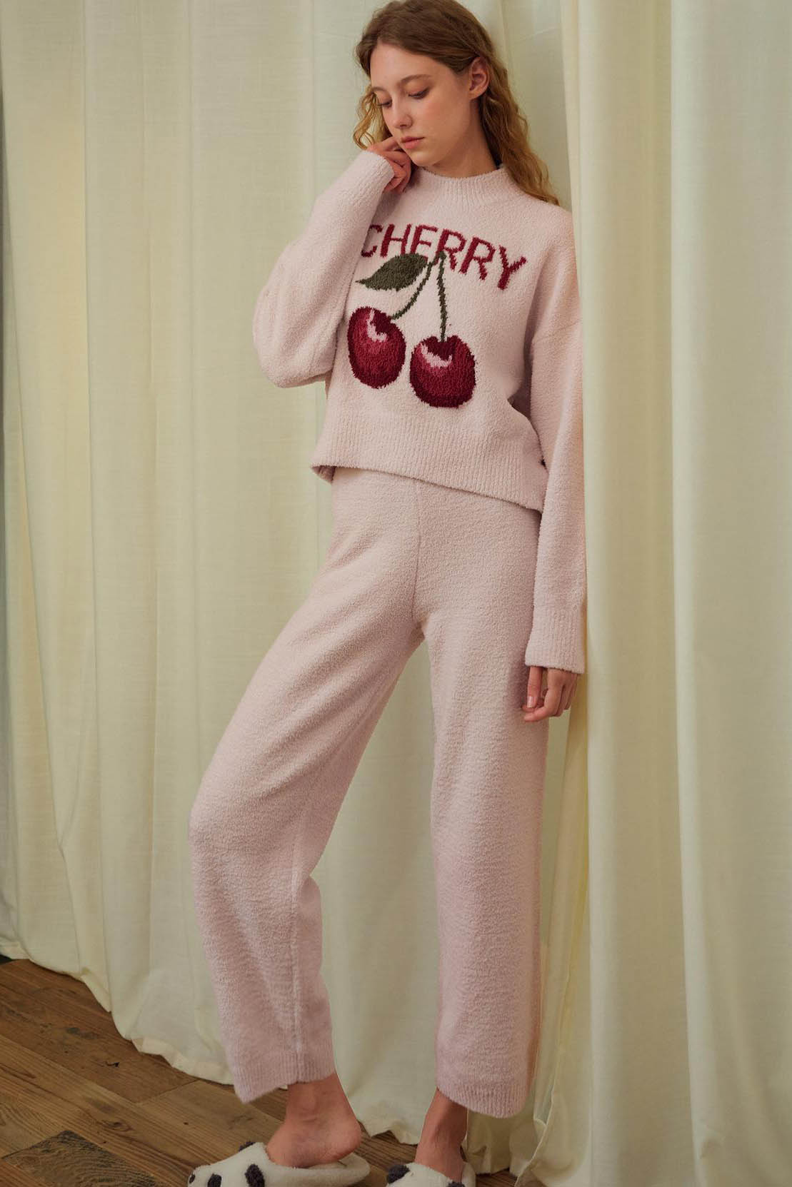 Soft Halschent Velvet Milk Cherry Set