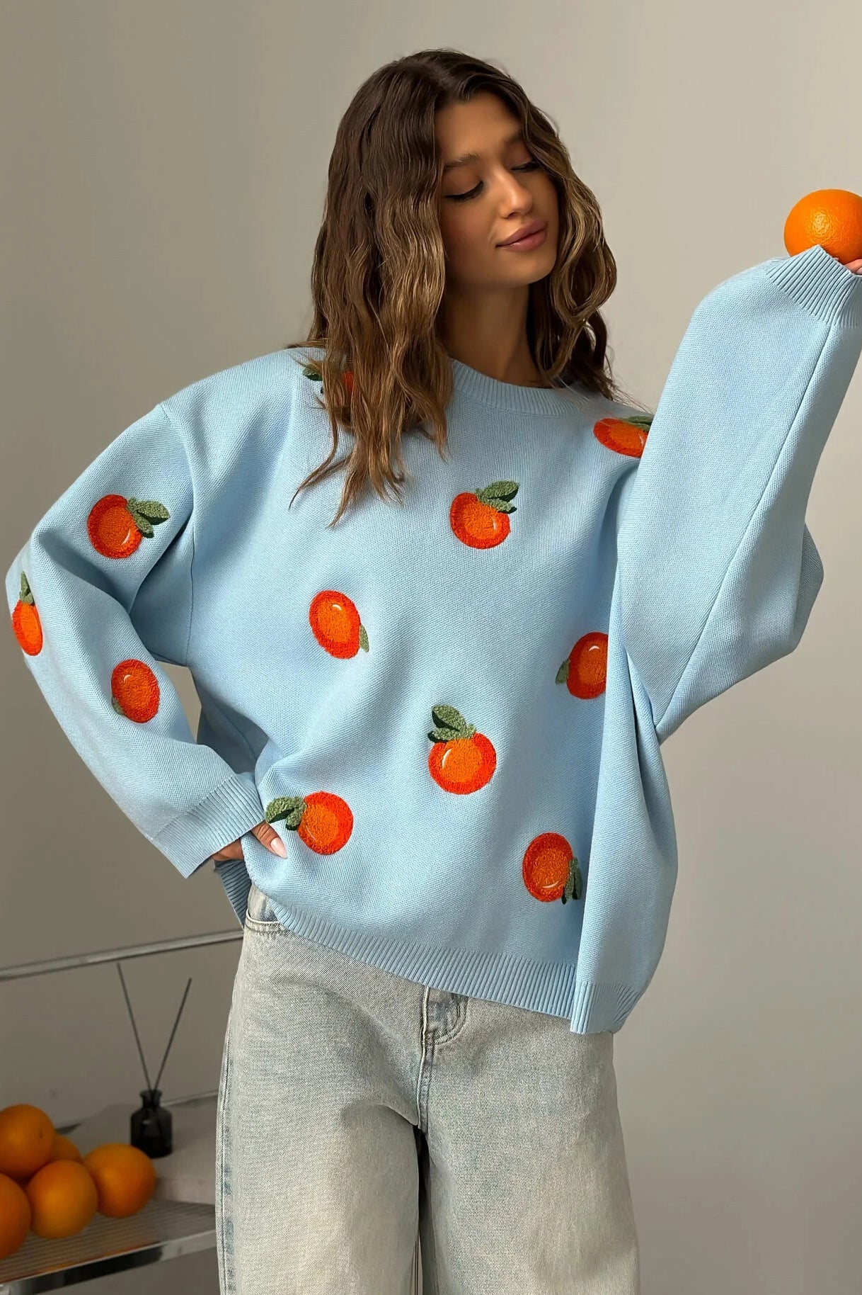 Abito lungo svasato con pizzo ricamato Joa