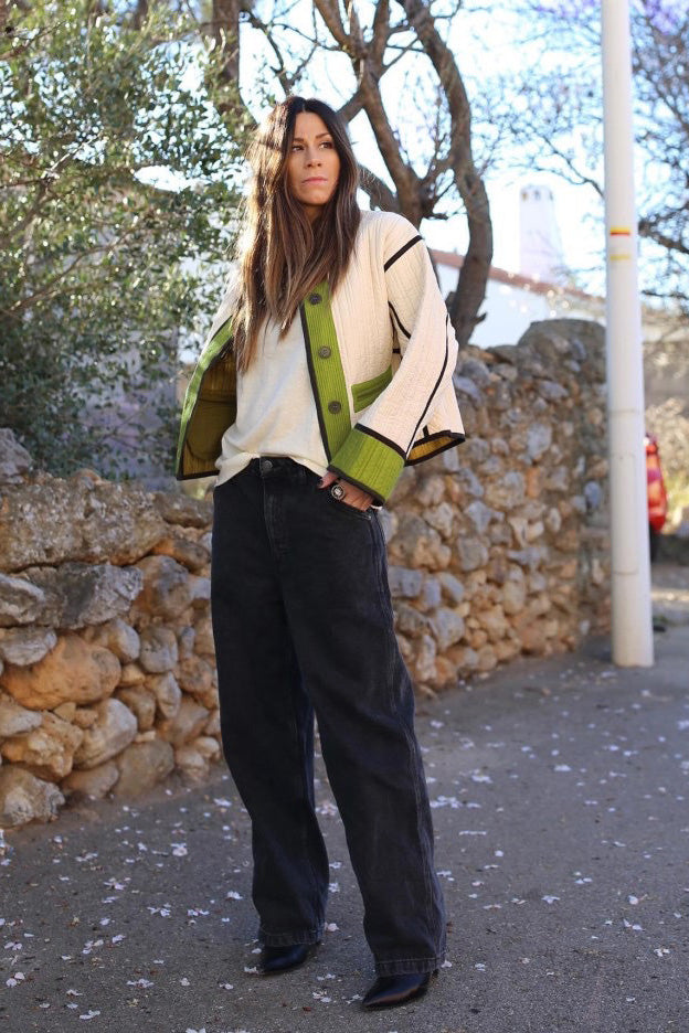 Joa Broderad Spets Trimmad Flare Maxiklänning