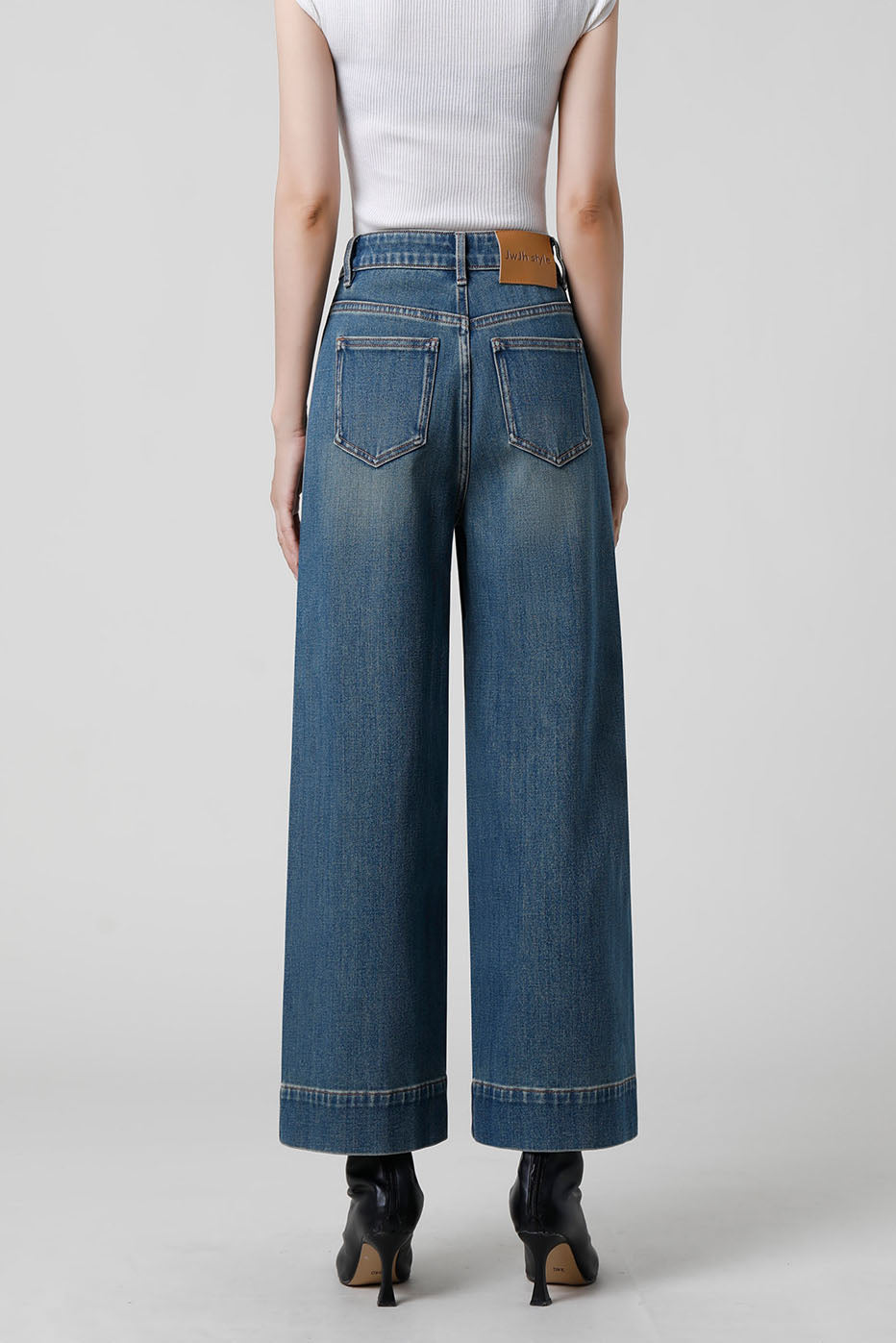 French Fry Wide-leg Slim Jeans