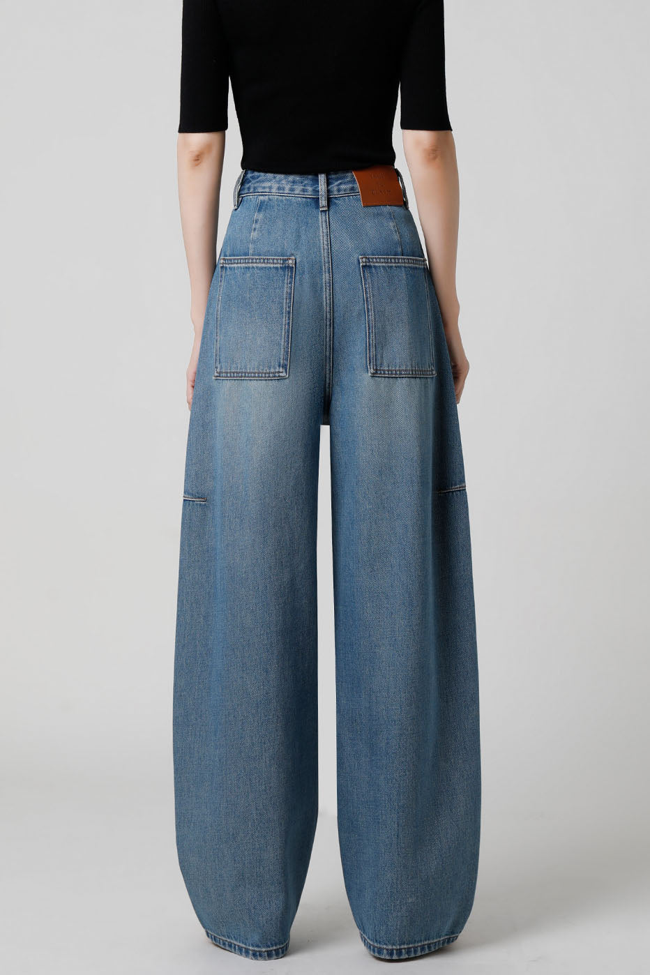 Franséisch Fritten Wide-Been Slim Jeans