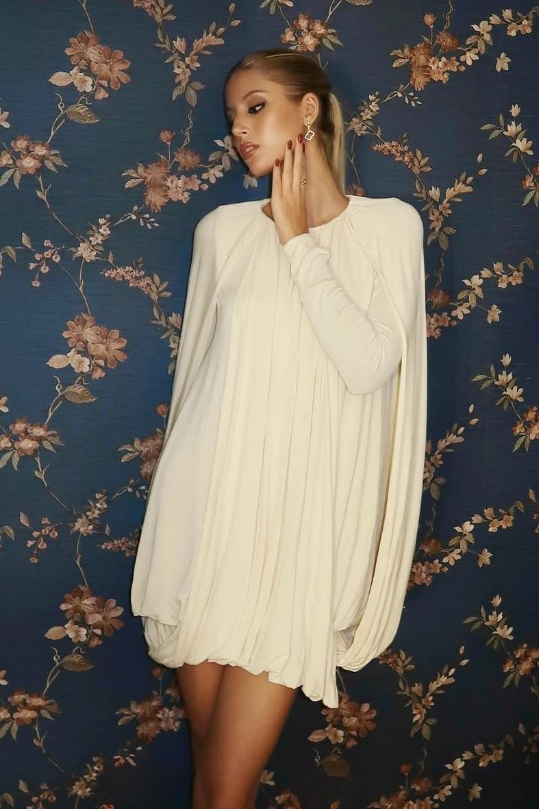 Elena Cape Mini Dress