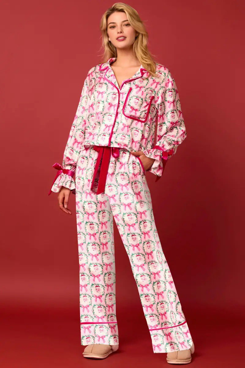 Ensemble de pyjama long avec personnage de Noël