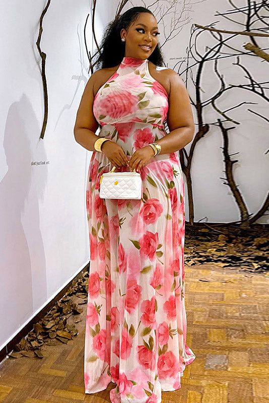 Vestido justo halter sem costas