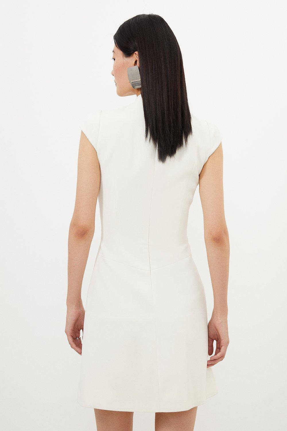 Yanke White Mini Dress