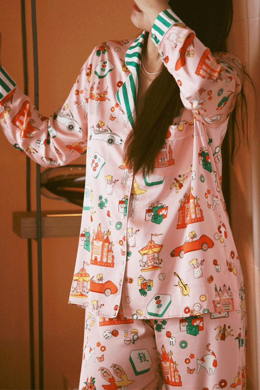 Luxus Mahjong Queen Pyjama Set