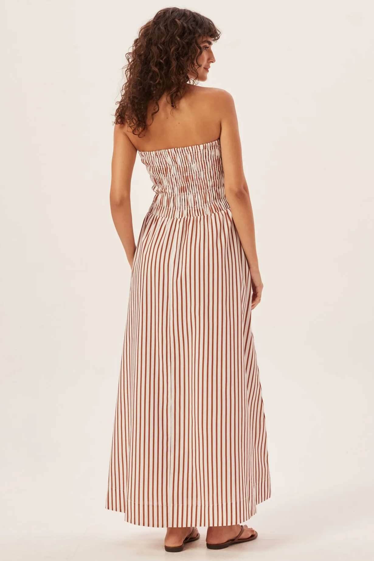 Maxi šaty Maud Smocked Stripe Tube