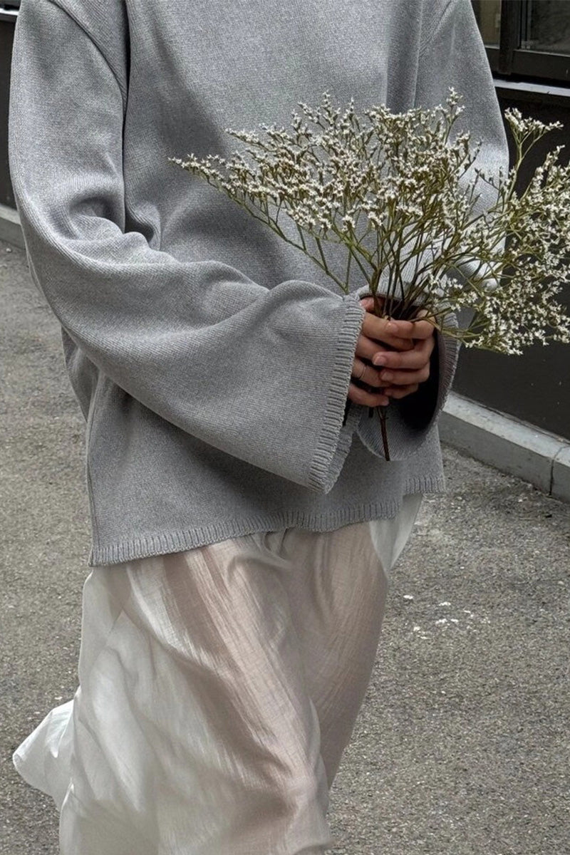 Joa Broderet Blonde Trimmet Flare Maxi Kjole