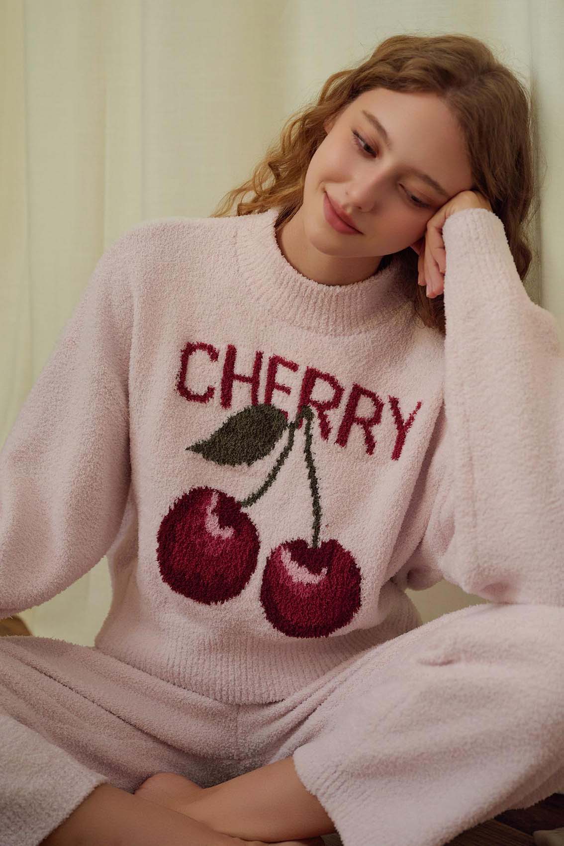 Soft Halschent Velvet Milk Cherry Set