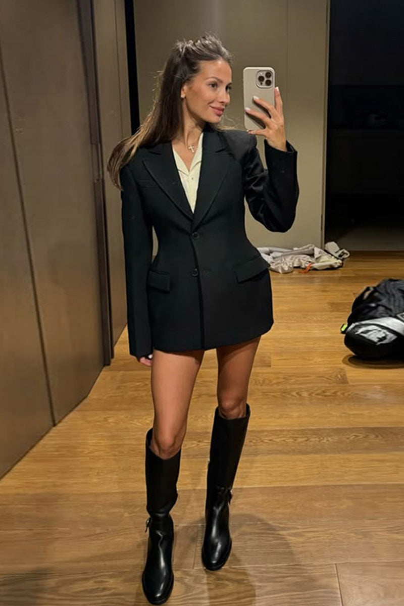 فستان جريس ميدي بأكمام قصيرة وأكمام قصيرة