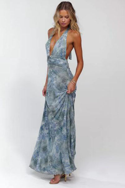 Camoni Polka Dot Diary Maxi Dress