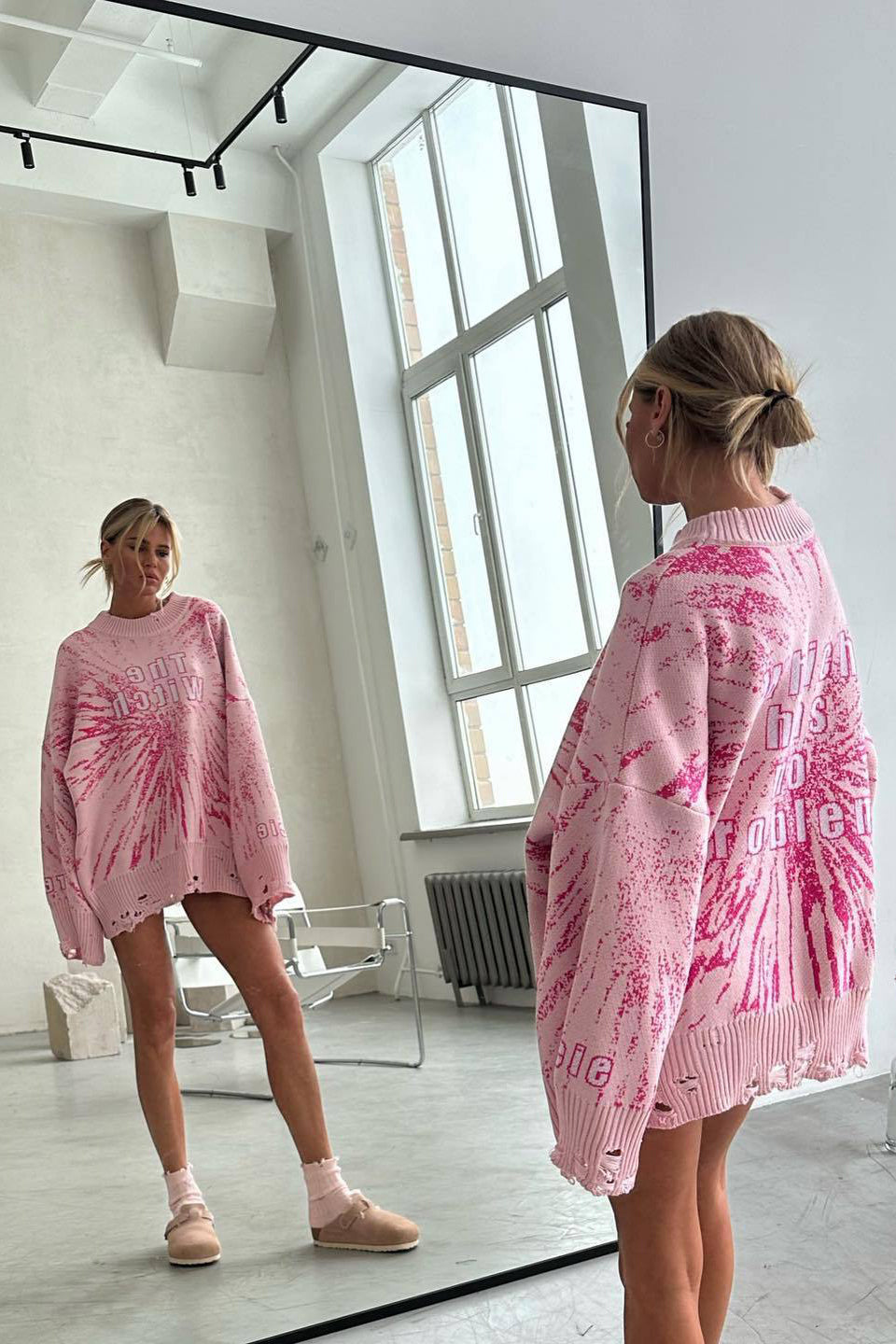 Abito lungo svasato con pizzo ricamato Joa