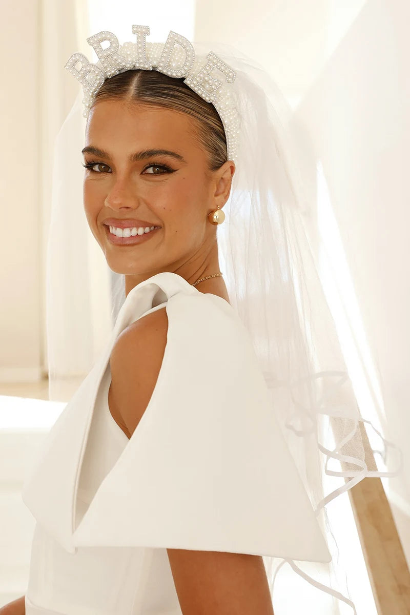 Bride To Be Veil - Hvid