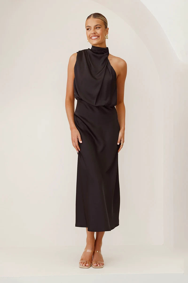 Vestido longo Esther - Preto