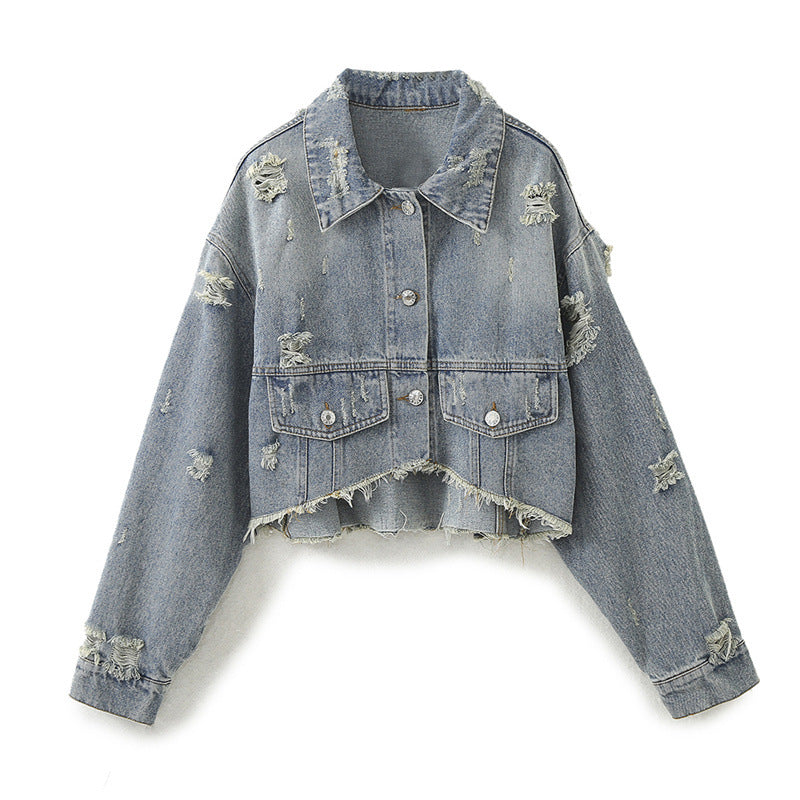 Personalized Trendy Short Denim Suit