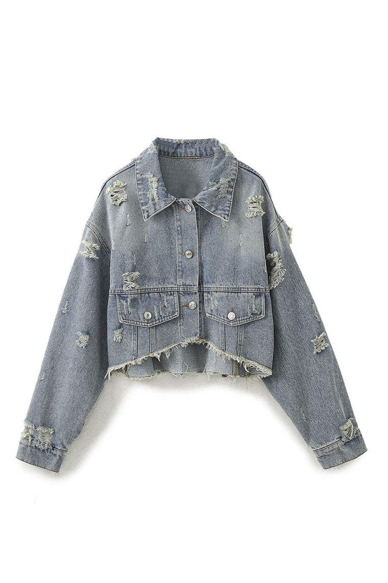 Personalized Trendy Short Denim Suit
