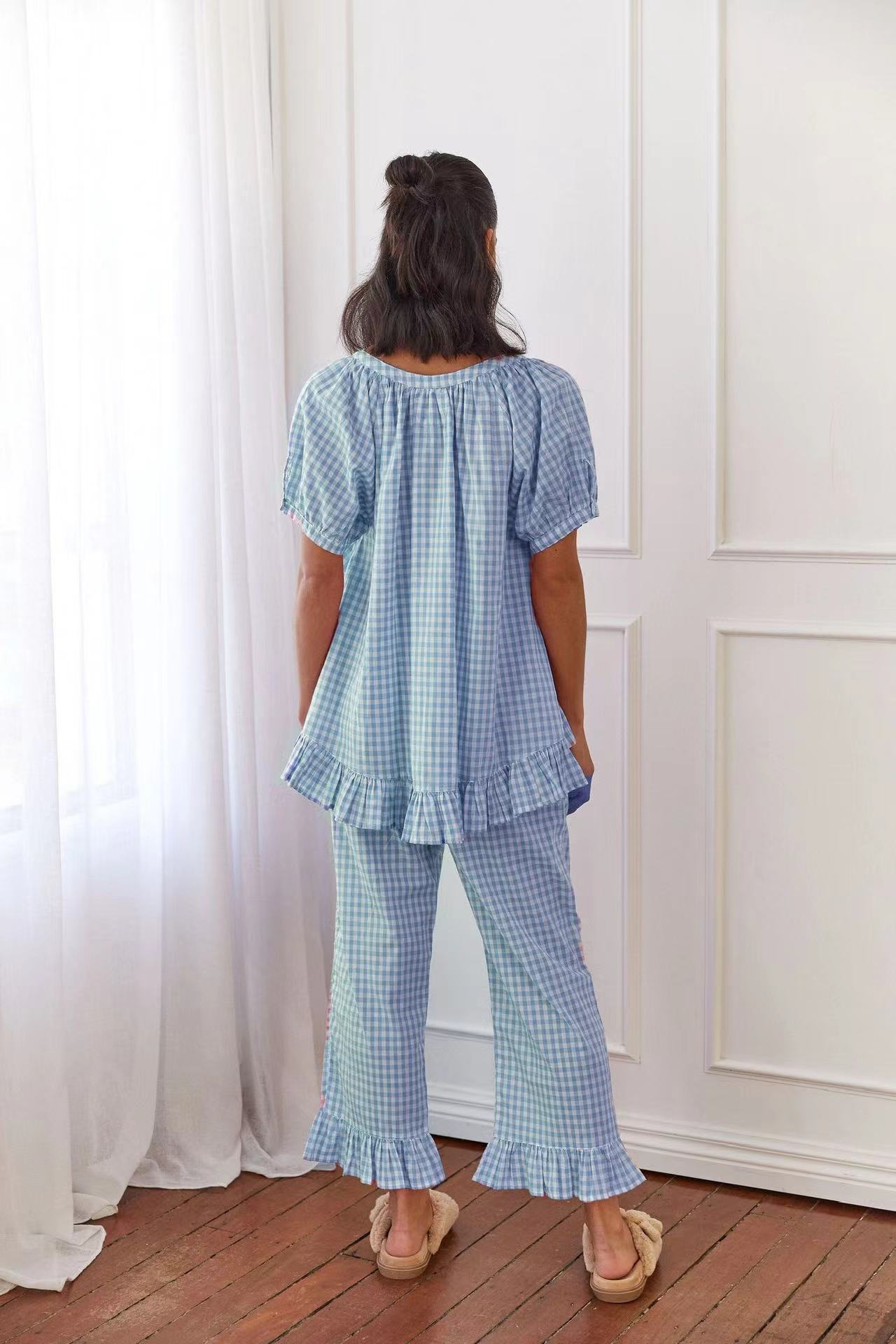 Miljøvennlig fibertrykt pyjamassett