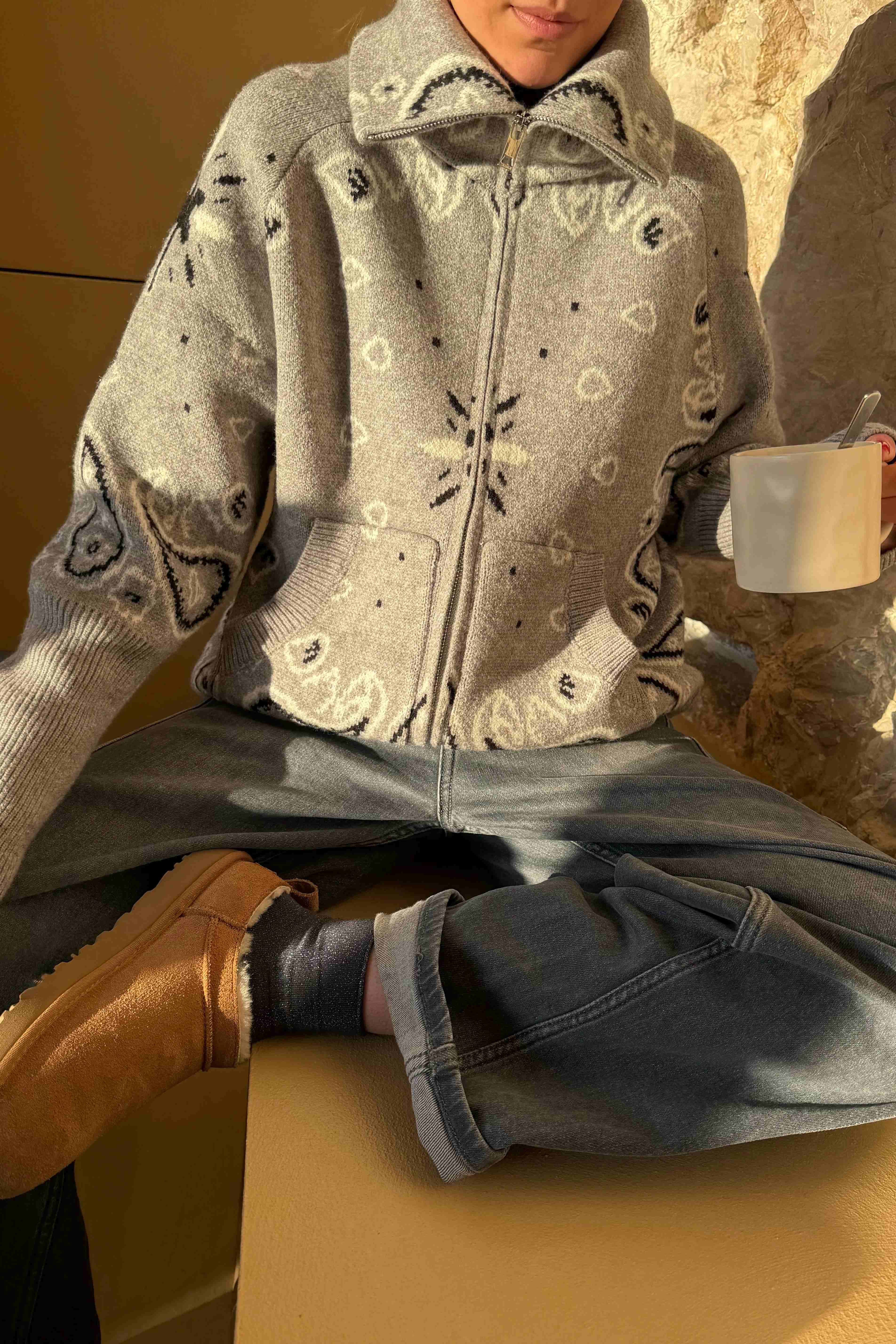 Garden Glow Mini-Kleed mat Spëtzesaum