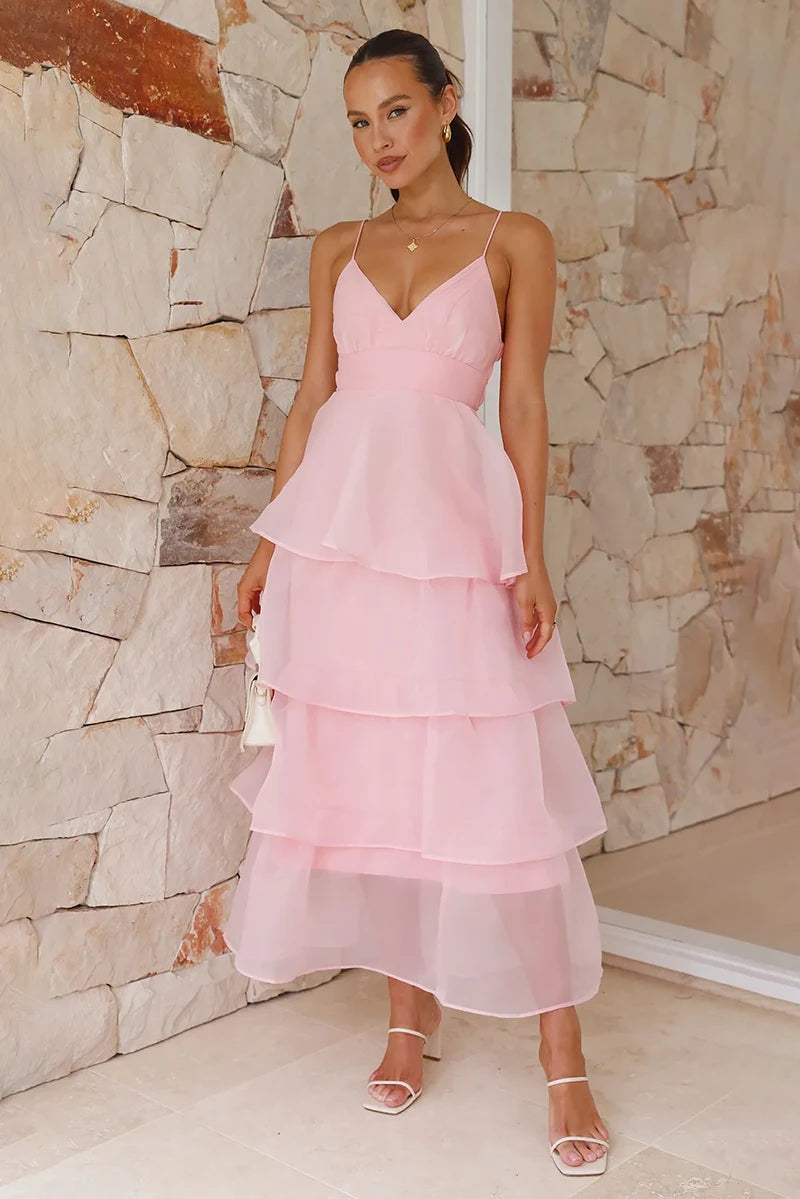 Shayla Maxikjole - Rosa