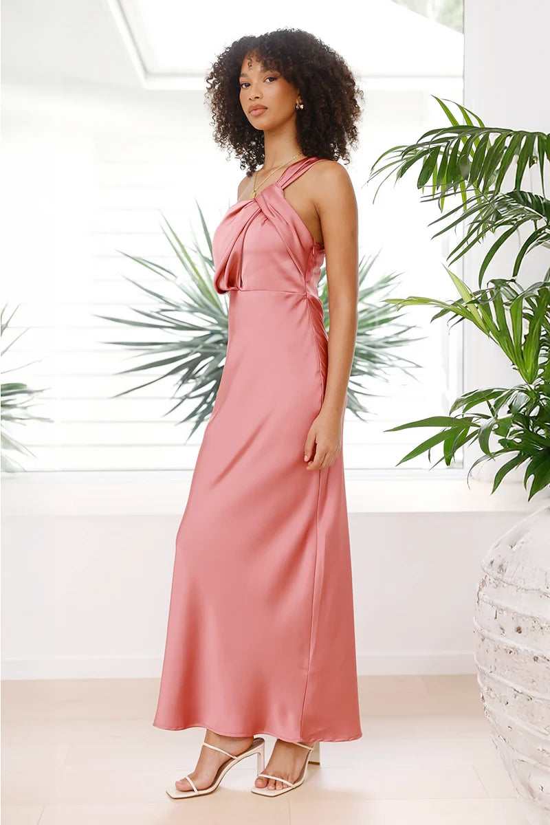 Greta Maxi Dress - Rosa Cotta