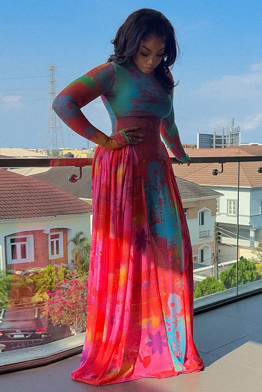 Gothic Queen Transparent Maxi Kleed