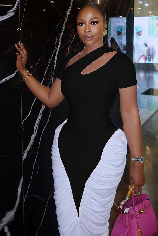 Sjov hummerprint flydende maxikjole