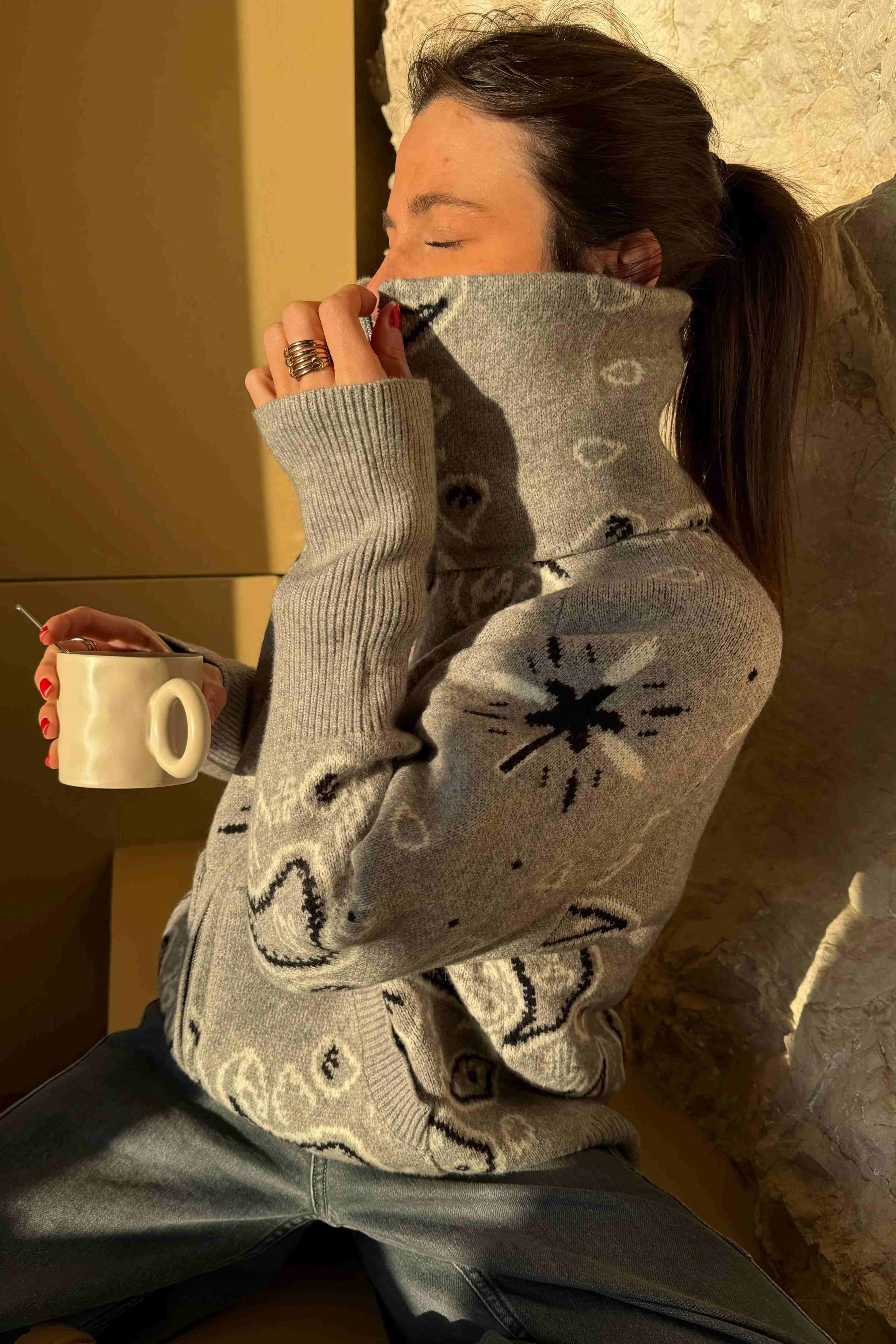 Garden Glow Mini-Kleed mat Spëtzesaum