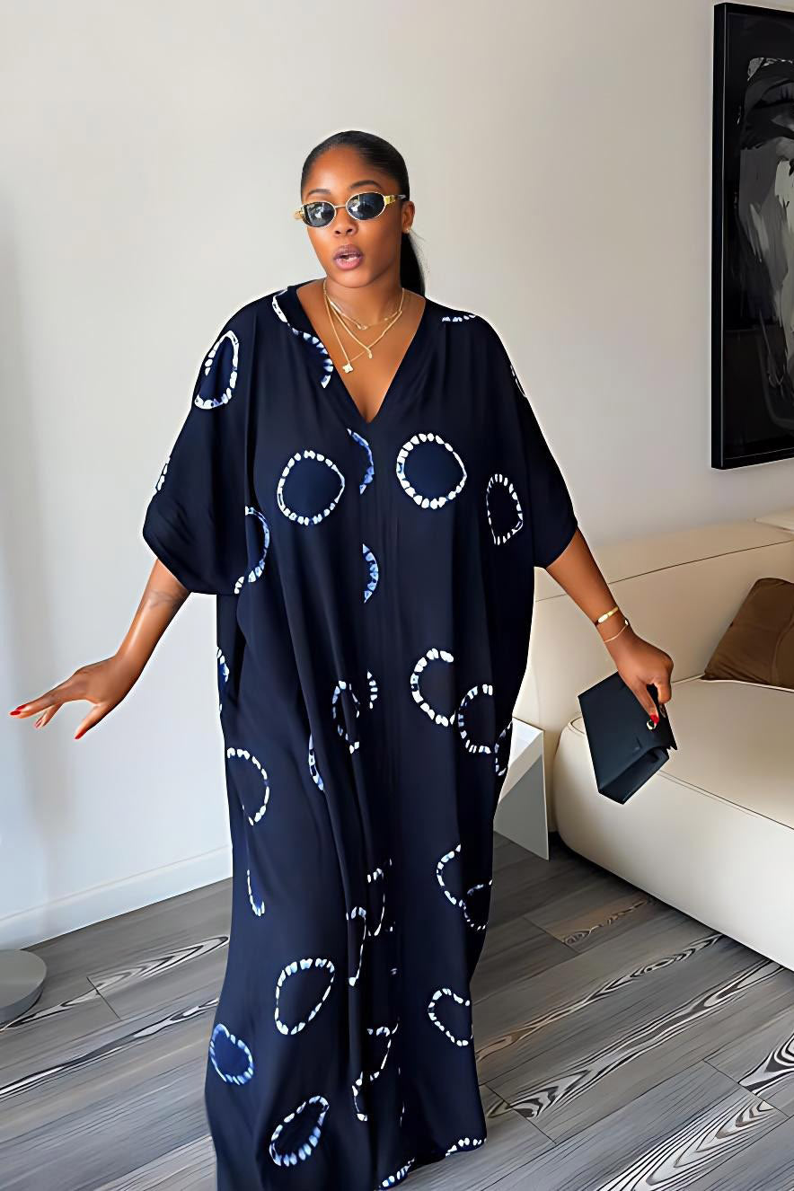 Conjunto de Vestido Maxi de Duas Peças com Capa Transparente