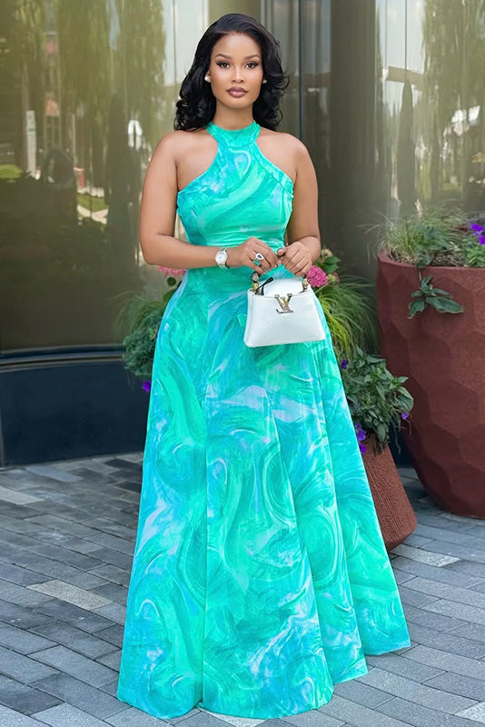 Abito lungo maxi trasparente con drappeggio Regina Gotica